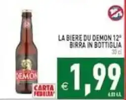 Pim Supermercati La biere du demon 12° birra in bottiglia offerta