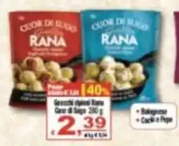 CTS Supermercati Gnocchi rigati Rana Cuor di Sugo offerta