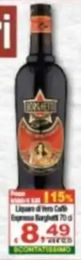 CTS Supermercati Liquore di Vero Caffè Espresso Borghetti offerta