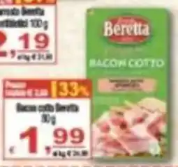 CTS Supermercati Bacon cotto Beretta offerta