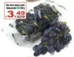 CTS Supermercati Uva nera senza semi Almav Verde offerta
