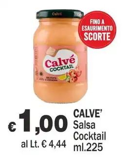 Primo Prezzo Calvé Salsa Cocktail offerta