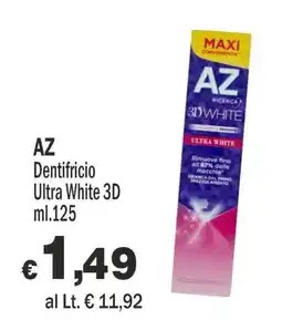 Primo Prezzo AZ Dentifricio Ultra White 3D offerta