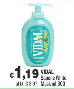 Primo Prezzo Vidal Sapone White Musk offerta