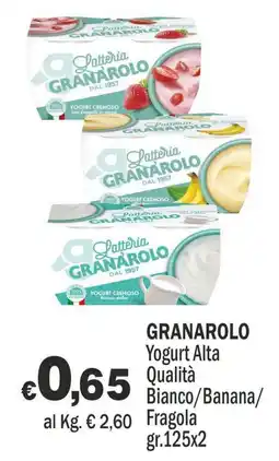 Primo Prezzo Granarolo Yogurt Alta Qualità offerta