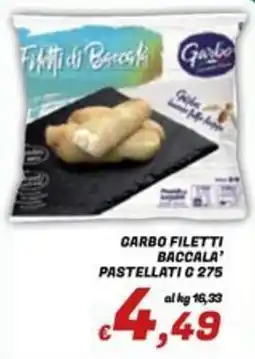 Idromarket Carbo filetti baccala' pastellati offerta