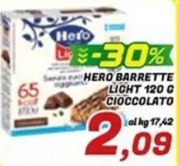 Idromarket Hero barrette light cioccolato offerta