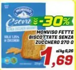 Idromarket Monviso fette biscottate senza zucchero offerta