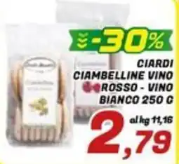 Idromarket Ciardi ciambelline vino rosso - vino bianco offerta