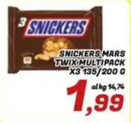 Idromarket Snickers Mars Twix Multipack offerta