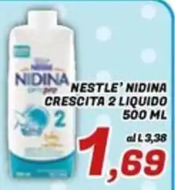 Idromarket Nestle' Nidina Crescita 2 Liquido offerta