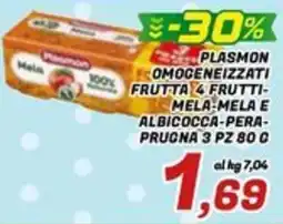 Idromarket Plasmon omogeneizzati frutta 4 frutti offerta