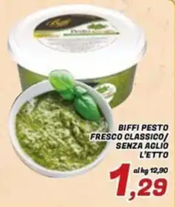 Idromarket Biffi pesto fresco classico senza aglio offerta