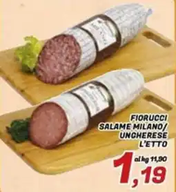 Idromarket Fiorucci Salame Milano/Unchere offerta