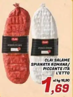 Idromarket Clai salame spianata romana offerta