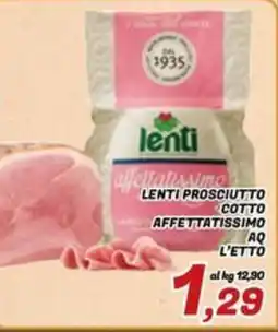 Idromarket Lenti prosciutto cotto affettatissimo offerta