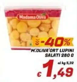 Idromarket Madama Oliva orti lupini salati offerta