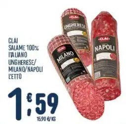 Gruppo Pascar Clai salame 100% italiano offerta