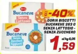 Idromarket Bucaneve biscotti senza lattosio senza zucchero offerta