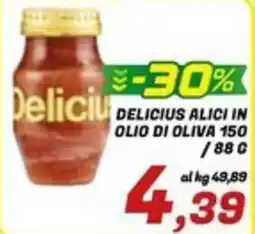 Idromarket Delicius alici in olio di oliva offerta