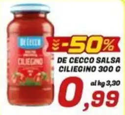 Idromarket De Cecco salsa cilegino offerta