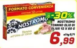 Idromarket Nostromo tonno all'olio di oliva offerta