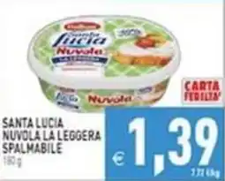 Iperfamily Santa Lucia Nuvola la leggera spalmabile offerta