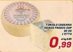Idromarket Asiago fresco DOP Toniolo offerta