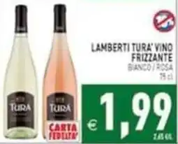 Iperfamily Lamberti Tura' vino frizzante bianco / rosa offerta