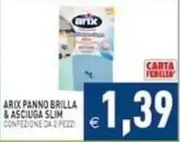 Iperfamily Arix panno brilla & asciuga slim offerta