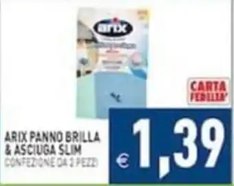 Arix panno brilla & asciuga slim
