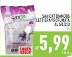 Iperfamily Sanicat diamods lettiera profumata al silicio offerta