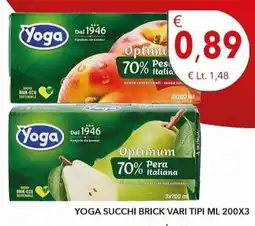 Diper Yoga succhi brick vari tipi offerta