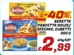 Idromarket Beretta Pancetta Dolce/Affumic. Cubetti offerta