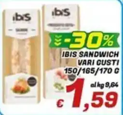Idromarket Ibis sandwich vari gusti offerta