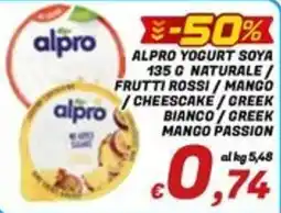 Idromarket Alpro yogurt soya offerta
