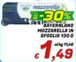 Idromarket Mozzarella Bayernland offerta
