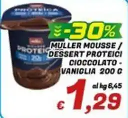 Idromarket Muller mousse / dessert proteici cioccolato - vaniglia offerta