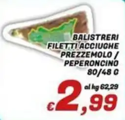 Idromarket Balistreri filetti acciughe prezzemolo / peperoncino offerta