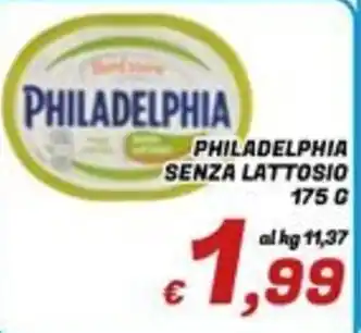 Philadelphia senza lattosio