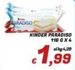 Idromarket Kinder Paradiso offerta