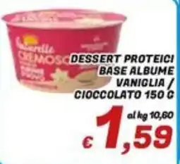 Idromarket Dessert proteici base albume vaniglia / cioccolato offerta
