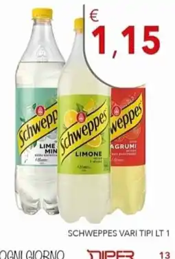 Diper Schweppes vari tipi offerta