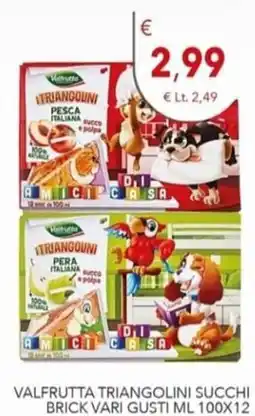 Diper Valfrutta triangolini succhi offerta