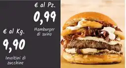 Diper Hamburger di suino offerta