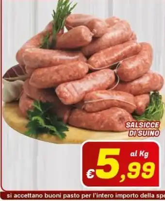 Idromarket Salsicce di suino offerta