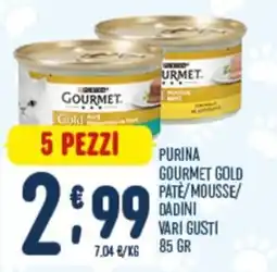 Gruppo Pascar Purina Gourmet Gold Pâté/Mousse/Dadini offerta