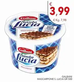 Diper Mascarpone Santa Lucia offerta