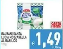 Iperfamily Galbani Santa Lucia Mozzarella al basilico offerta