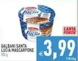 Iperfamily Galbani Santa Lucia Mascarpone offerta
